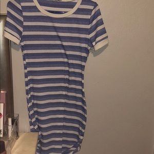 striped body dress